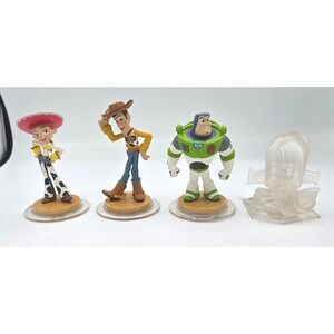Disney Infinity Figures: Toy Story Woody,‎ Jessie, Buzz Lightyear, Toy Box